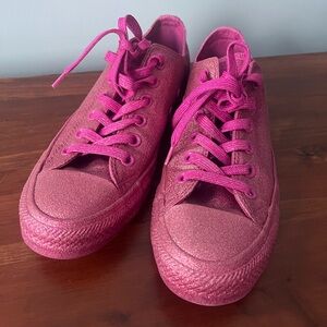 Pink Glitter Chuck Taylors Converse Allstars
